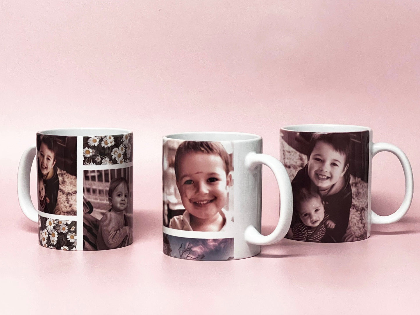 Ceramic Coffee Mug - Grid style add your photos!
