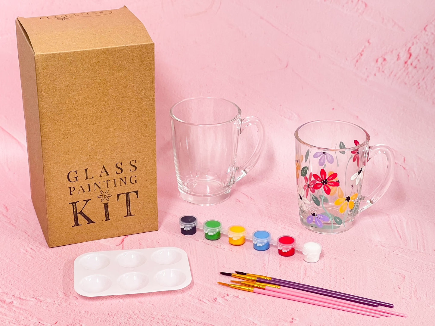 Glass Painting DIY Kit - Coffee Mug