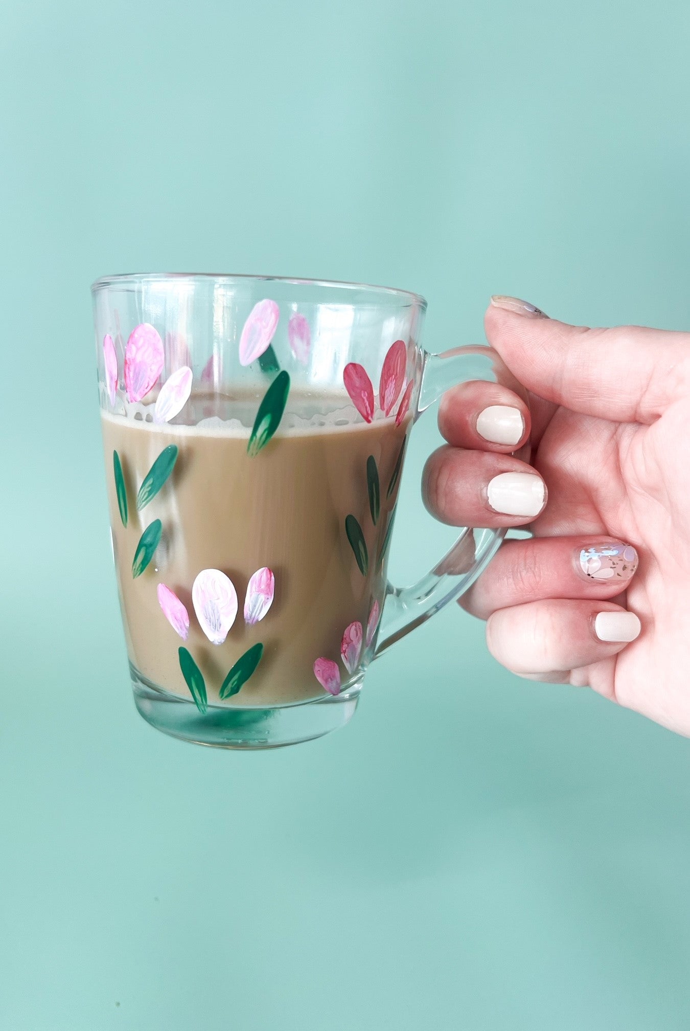 Hand-Painted Coffee Mug | Tulip