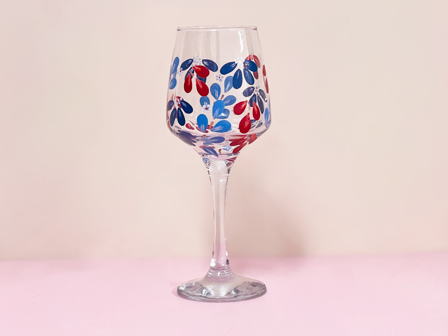 Hand-painted Wine Glass - Era #10