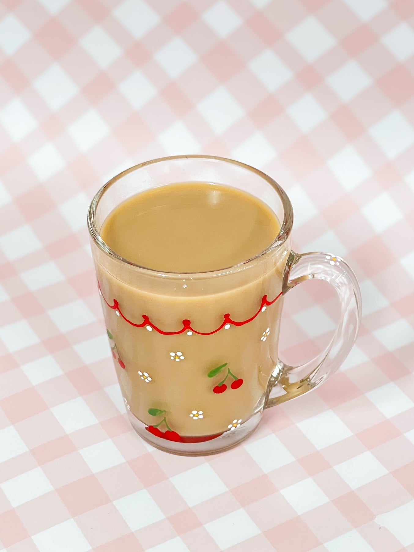 Hand-Painted Coffee Mug - Cherries