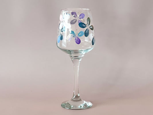 Hand-painted Wine Glass | Butterflies