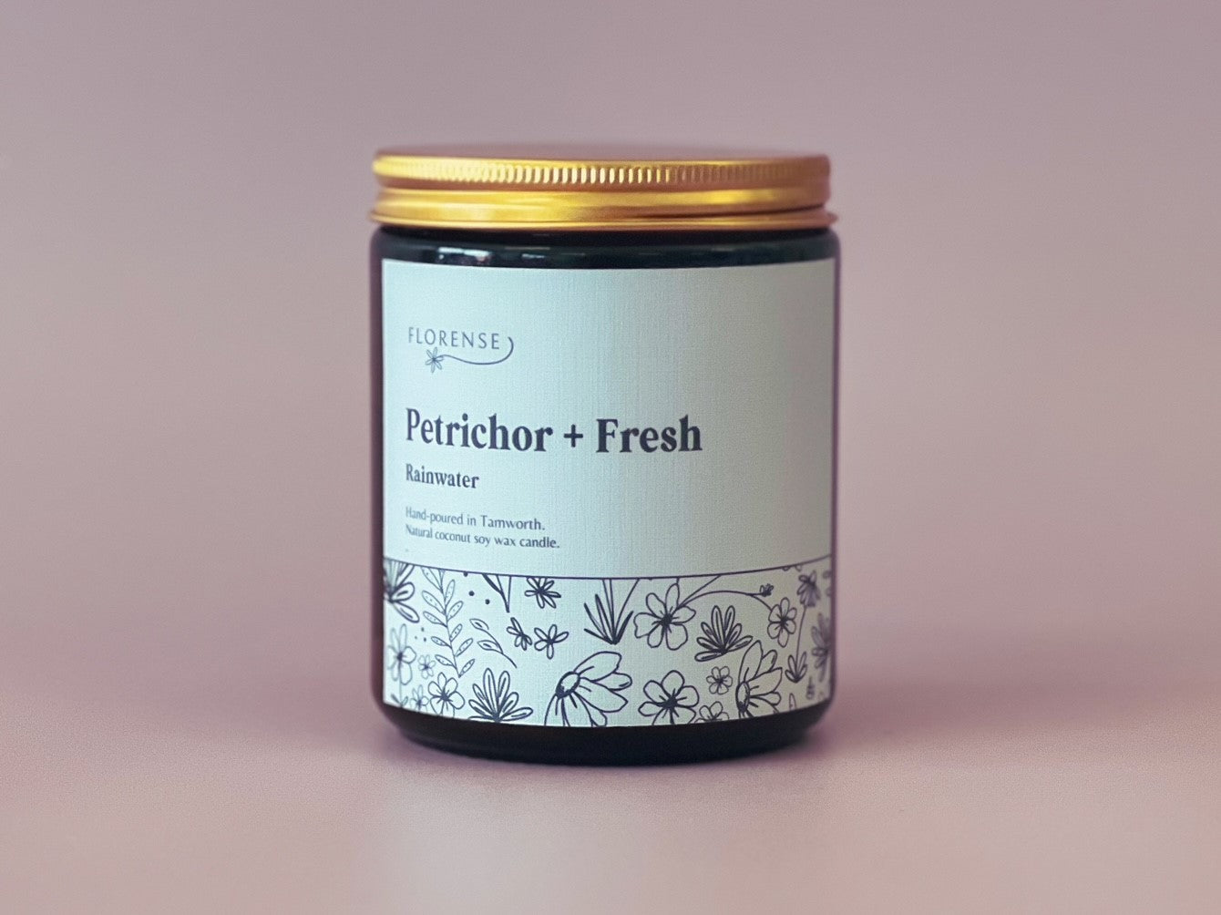 Amber Candle | Petrichor + Fresh (Rainwater)