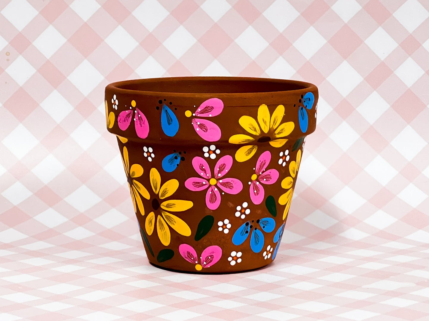 Hand-painted Indoor Pot | Summer
