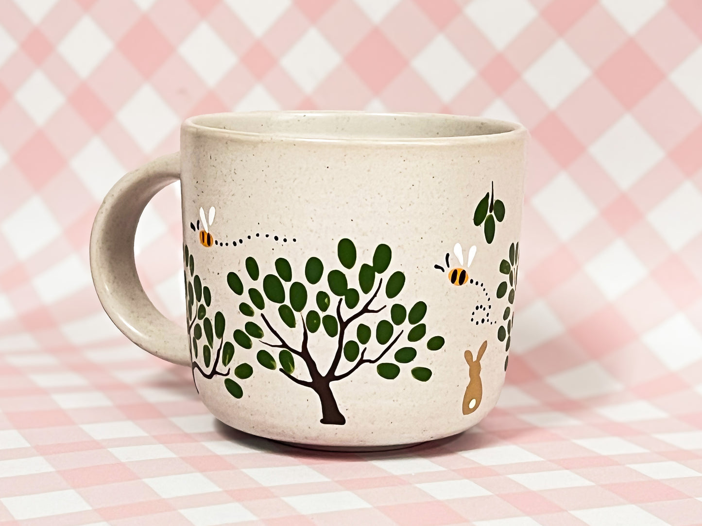 Hand-Painted Ceramic Mug - Cottage #10