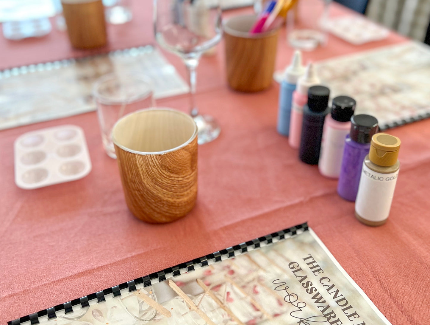 Candle Making + Glassware Painting Workshop