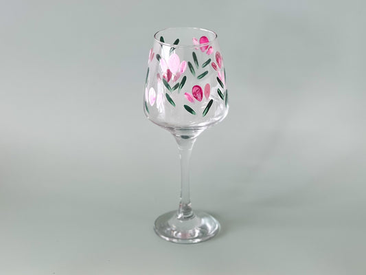 Hand-painted Wine Glass | Tulip
