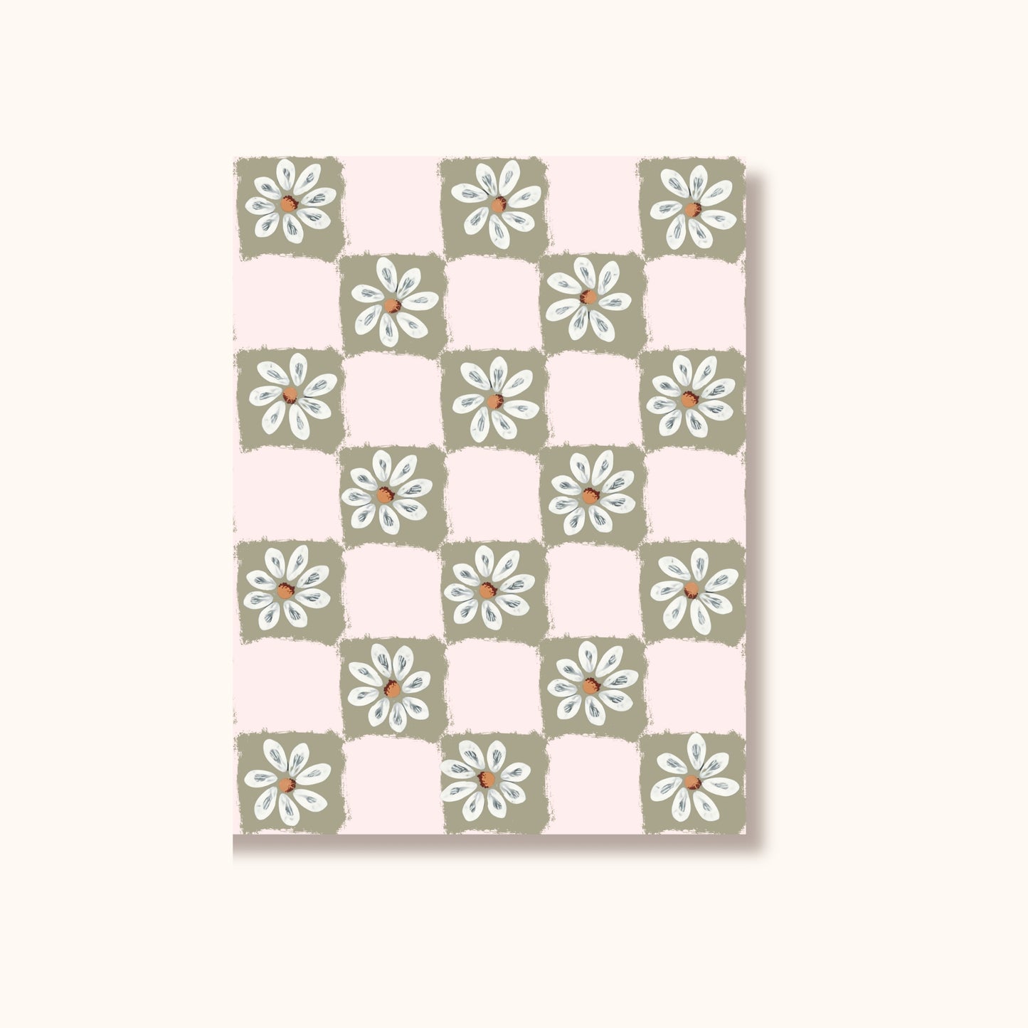 Swing Gift Card - Floral Check/Olive