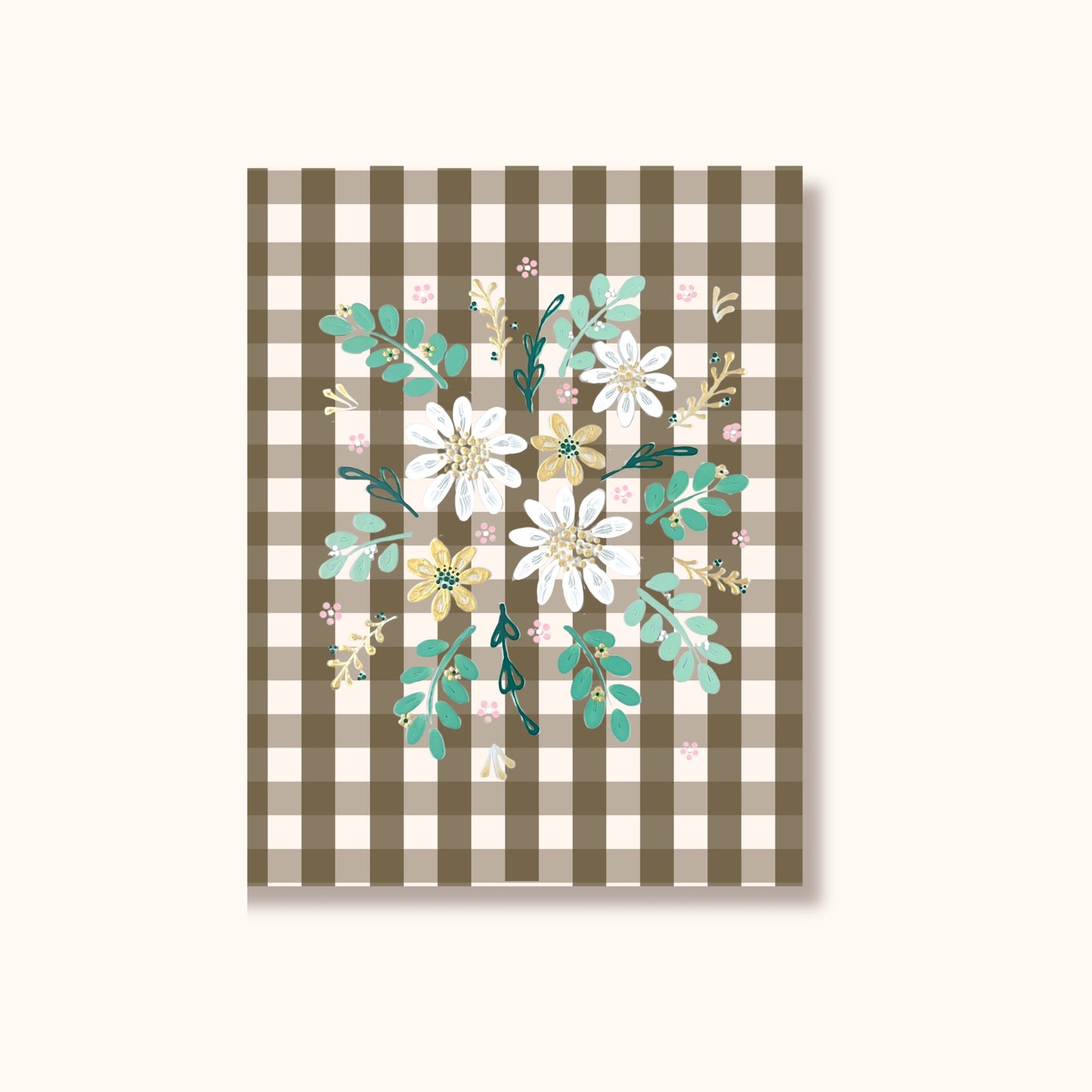 Swing Gift Card - Floral Bouquet/Coffee Gingham