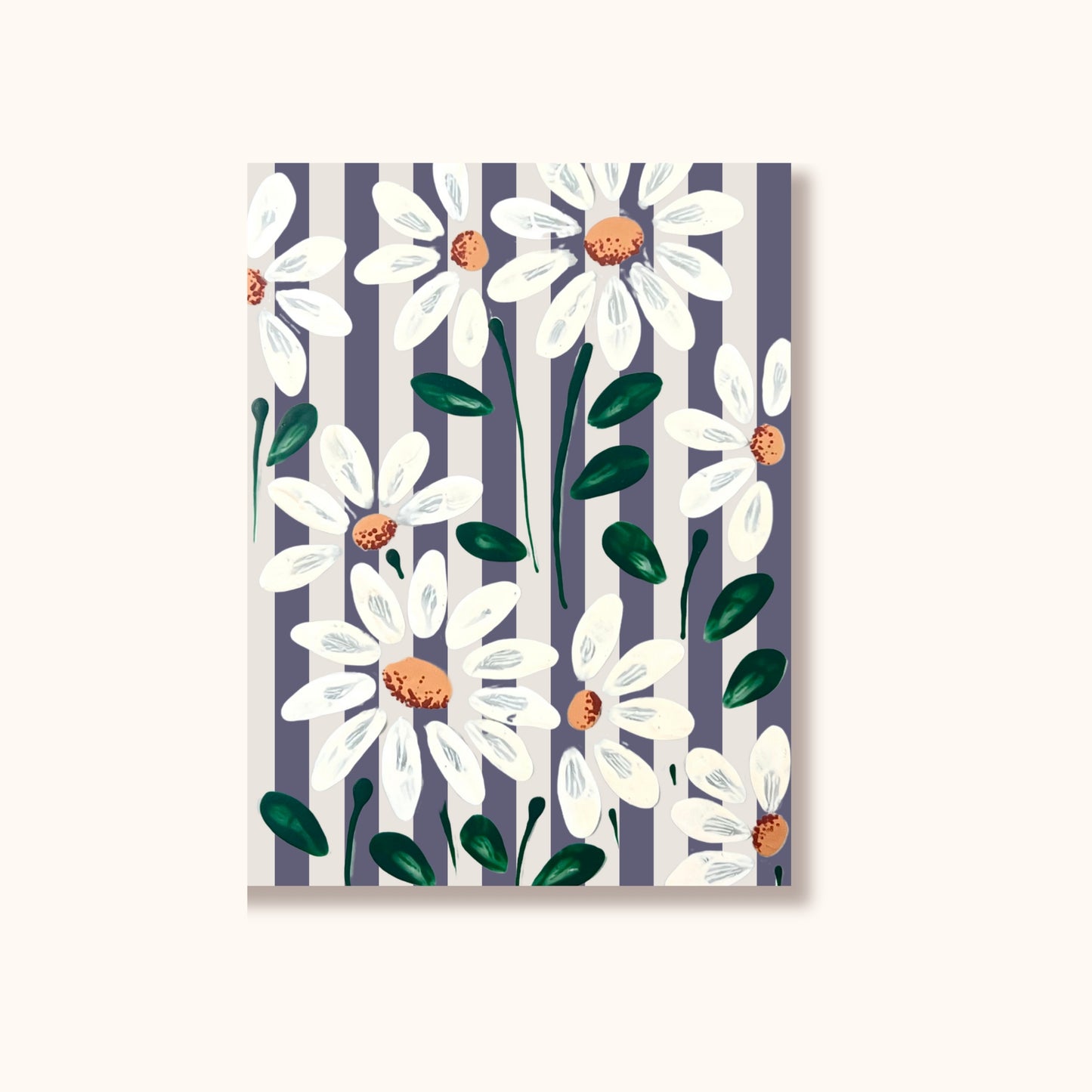 Swing Gift Card - Daisy Fields/Navy Stripe