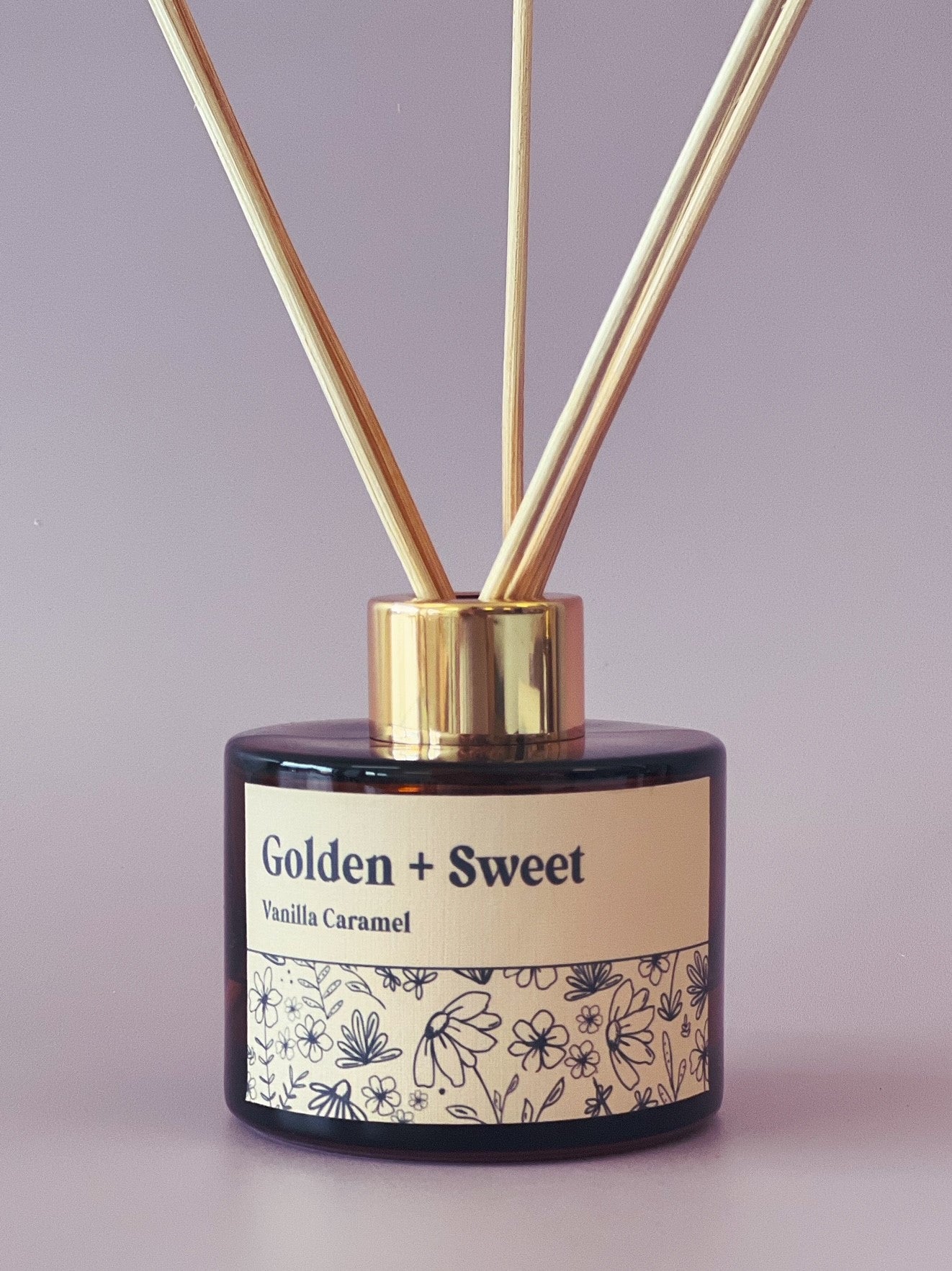 Amber Diffuser | Golden + Sweet (Vanilla Caramel)