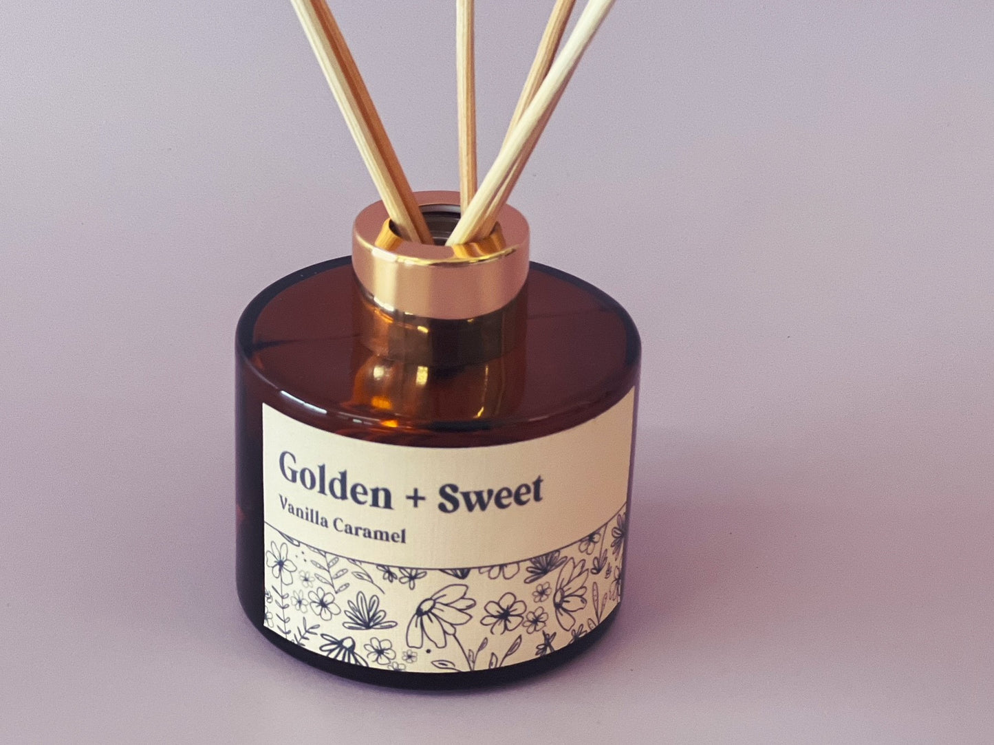 Amber Diffuser | Golden + Sweet (Vanilla Caramel)