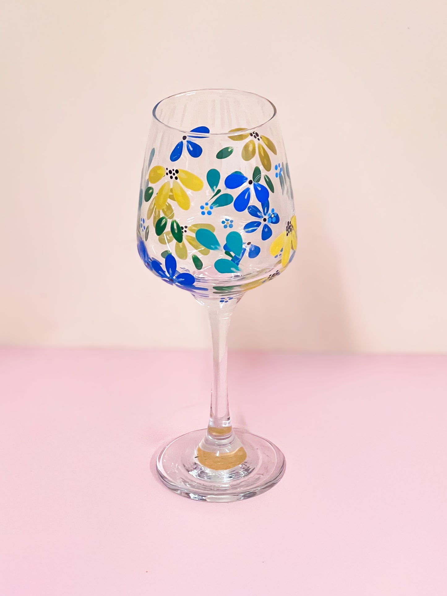 Hand-painted Wine Glass - Era #1