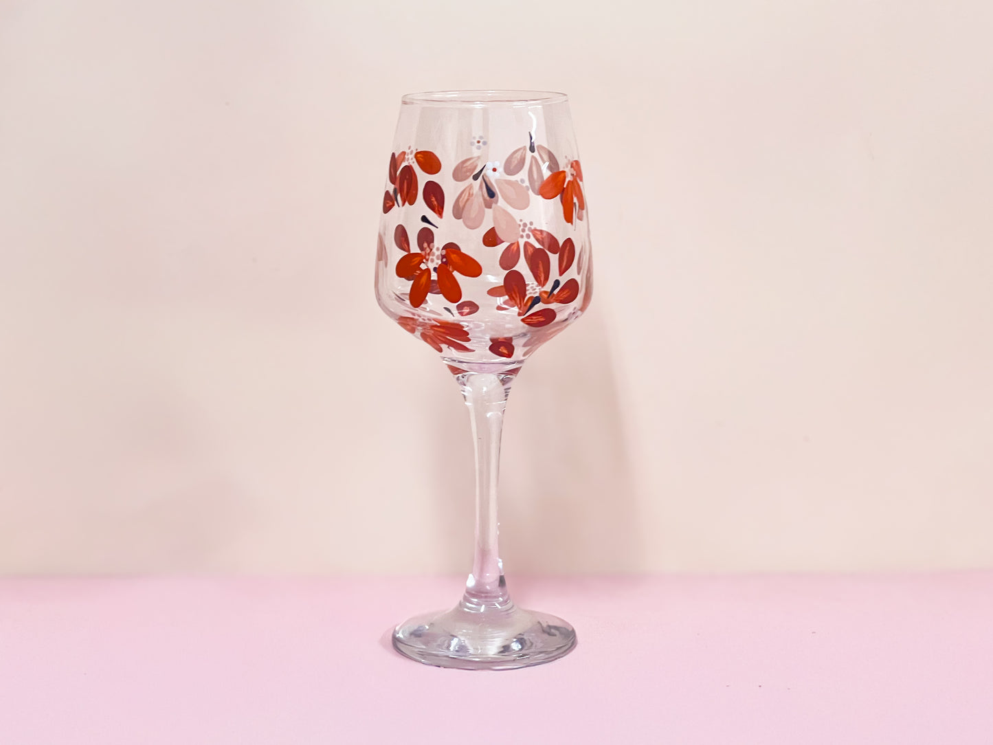 Hand-painted Wine Glass - Era #9