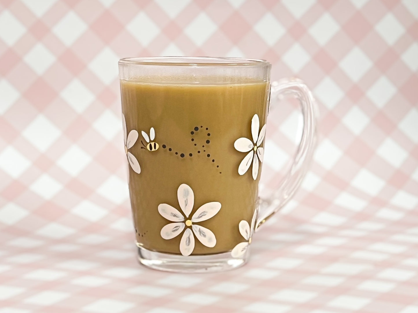 Hand-Painted Coffee Mug - Daisy Bee