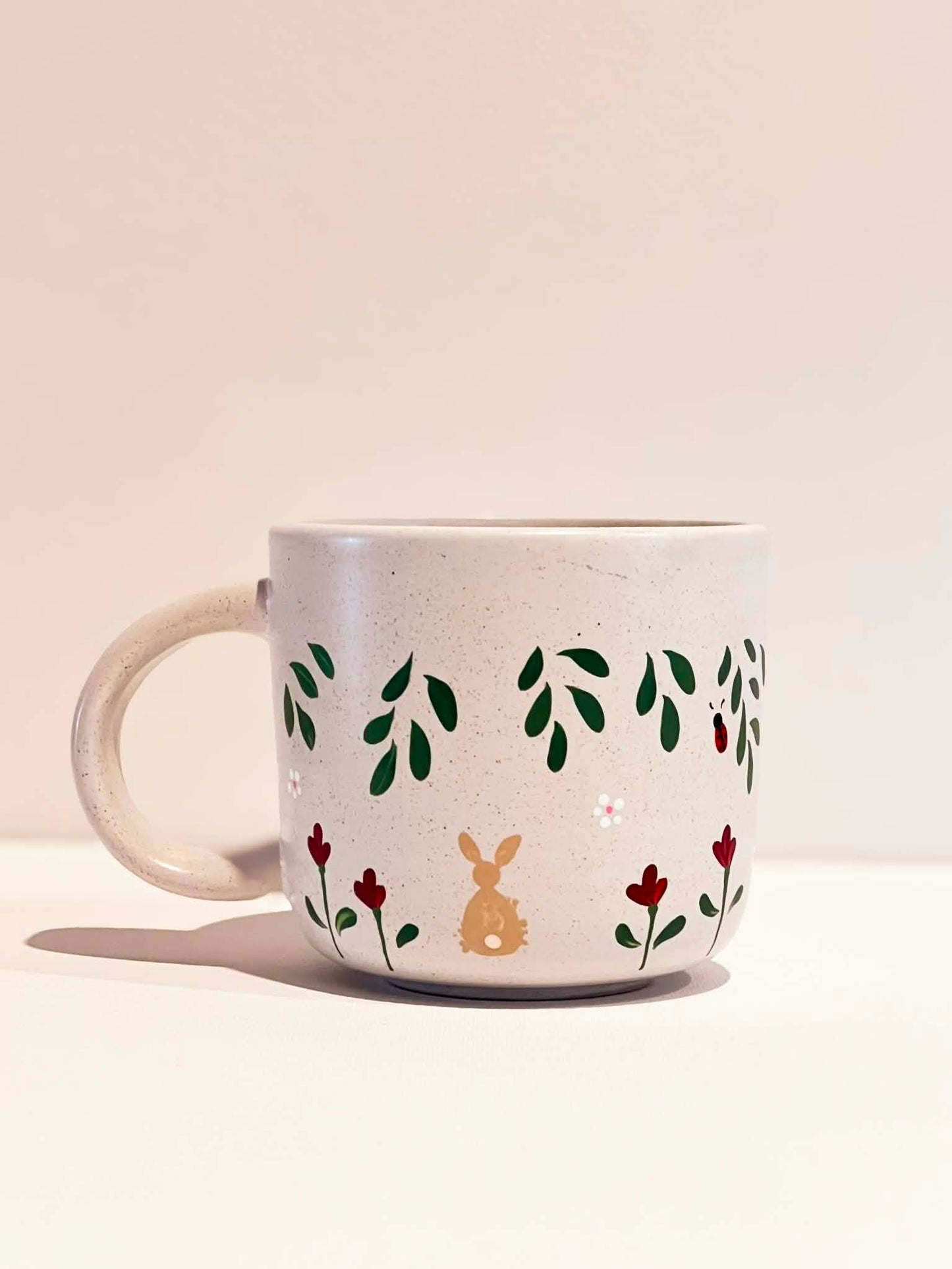 Hand-Painted Stoneware Mug - Winnie Blossom