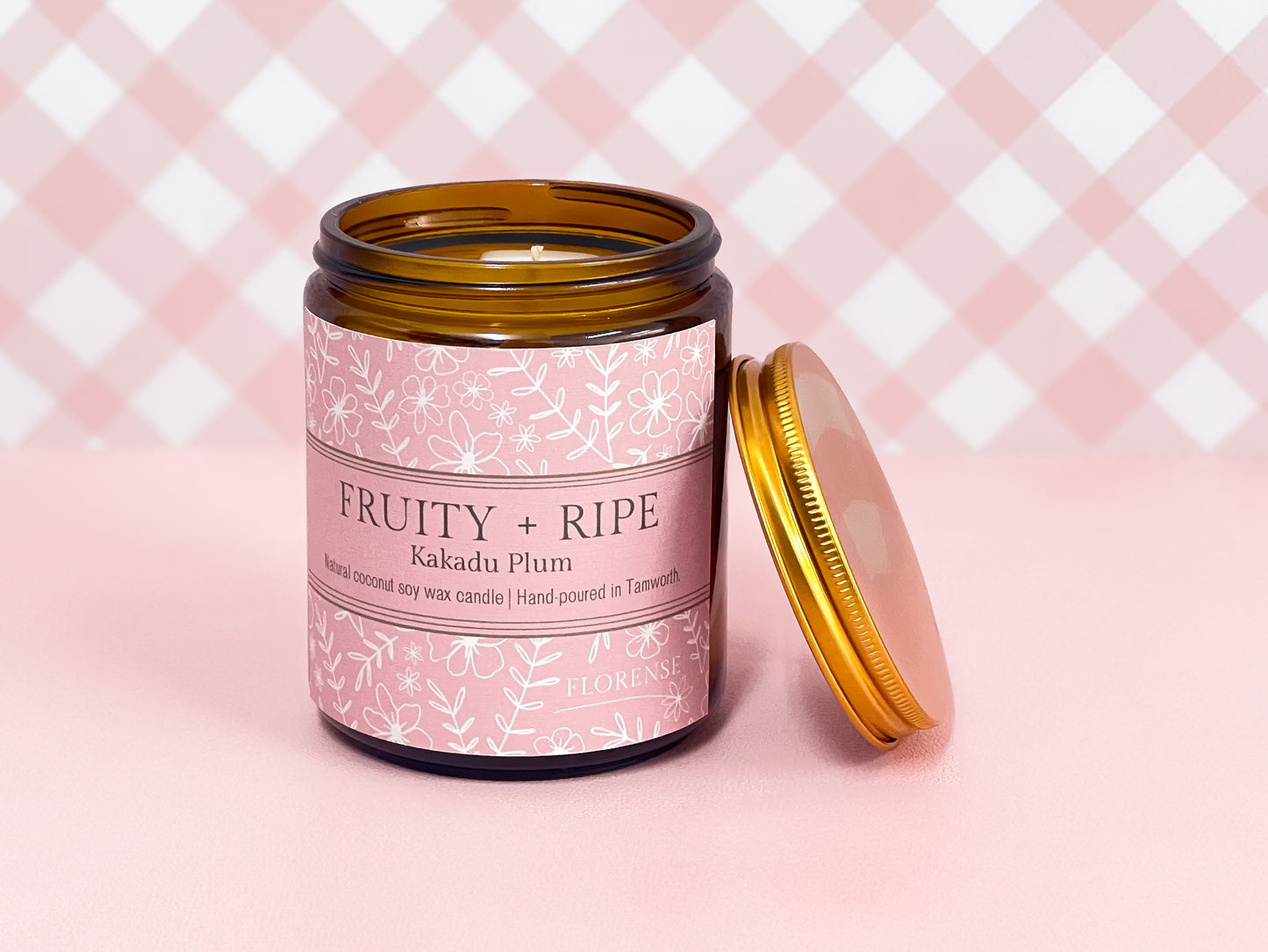 Amber Candle | Fruity + Ripe (Kakadu Plum)