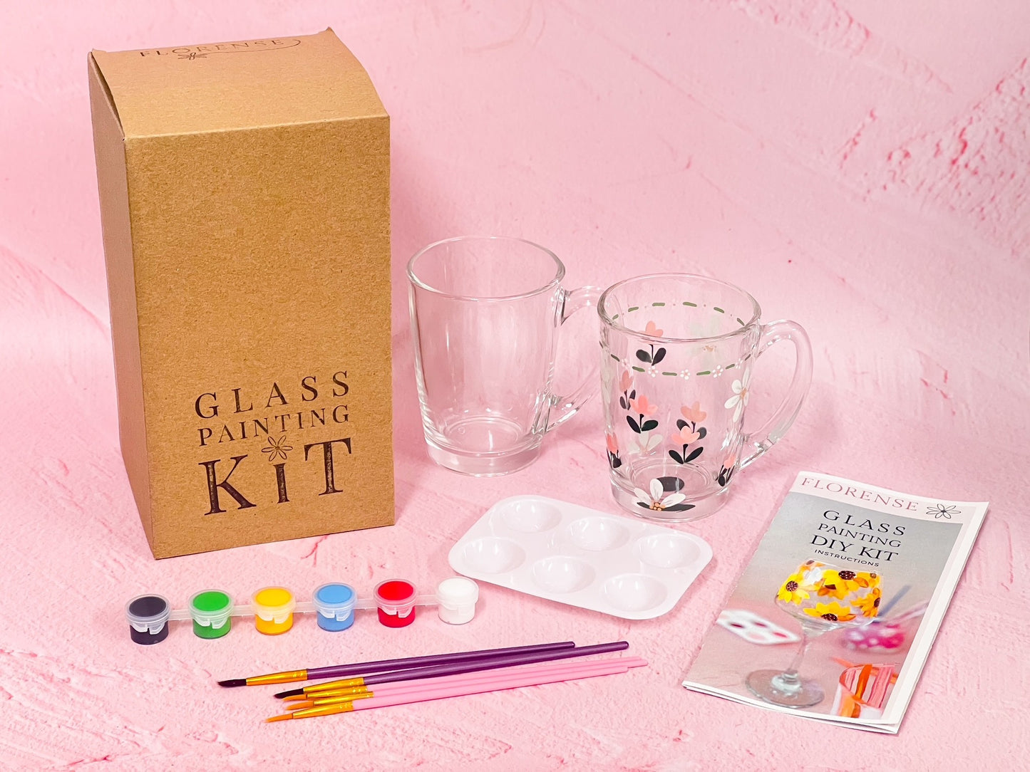 Glass Painting Kit - Coffee Mug