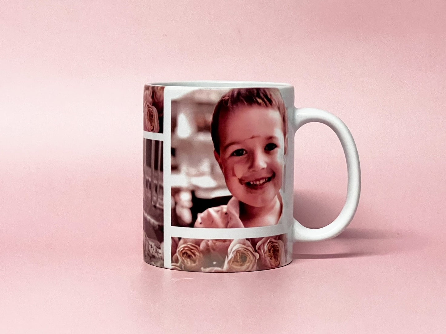 Ceramic Coffee Mug - Grid style add your photos!