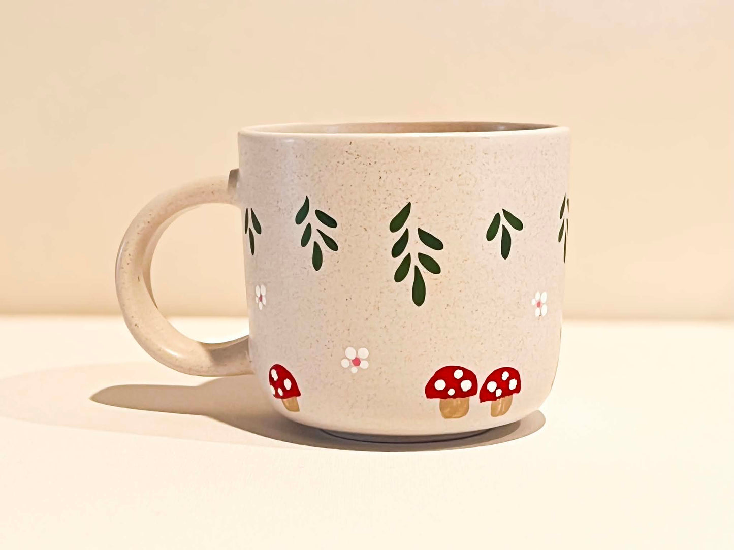 Hand-Painted Stoneware Mug - Beatrix