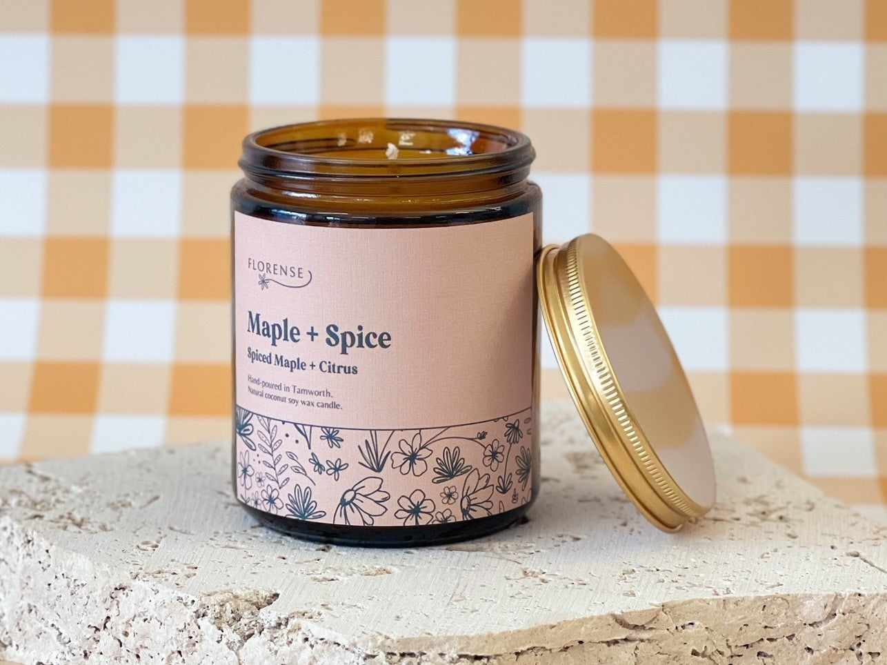 Amber Candle | Maple + Spice (Spiced Maple & Citrus)