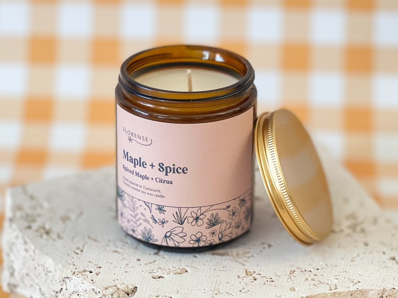Amber Candle | Maple + Spice (Spiced Maple & Citrus)