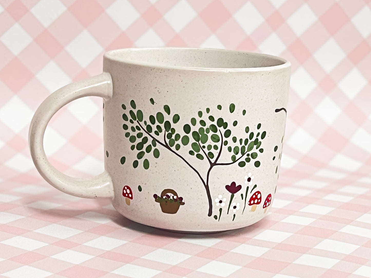 Hand-Painted Ceramic Mug - Cottage #6
