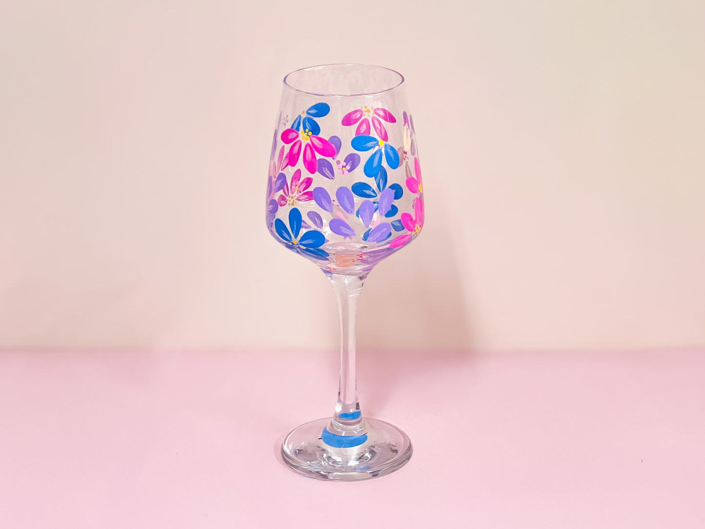 Hand-painted Wine Glass - Era #7