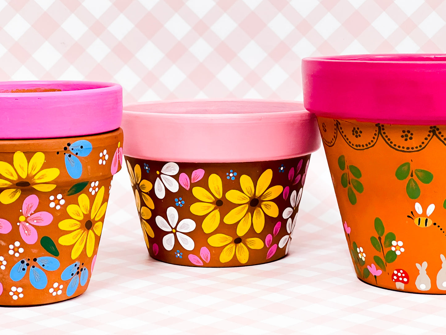 Hand-painted Indoor Pot | Summer