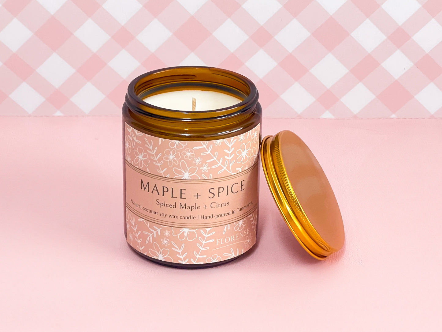 Amber Candle | Maple + Spice (Spiced Maple & Citrus)