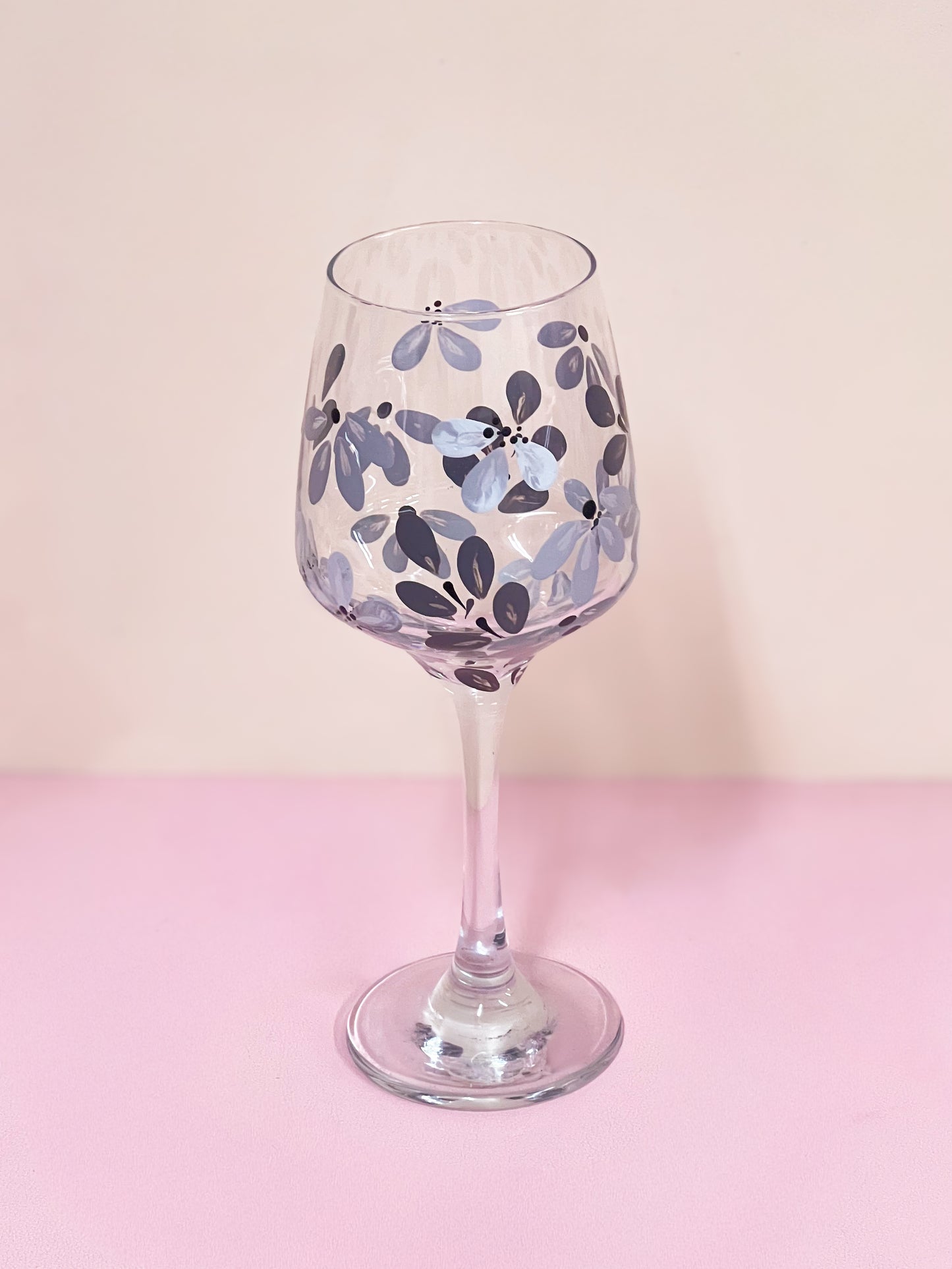 Hand-painted Wine Glass - Era #11