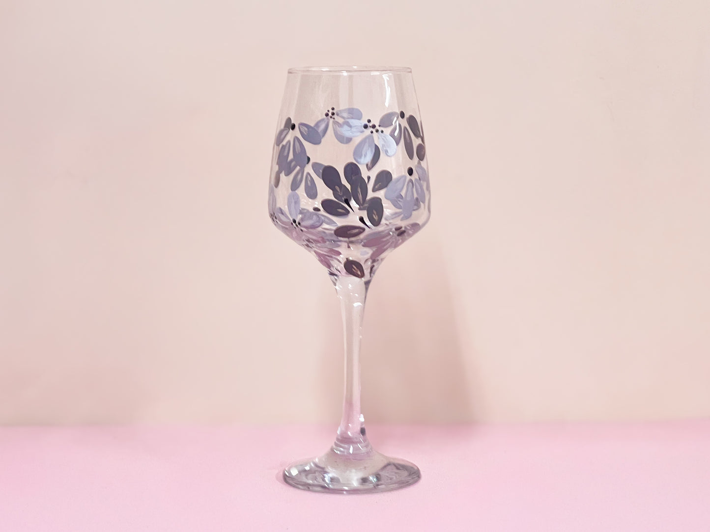 Hand-painted Wine Glass - Era #11