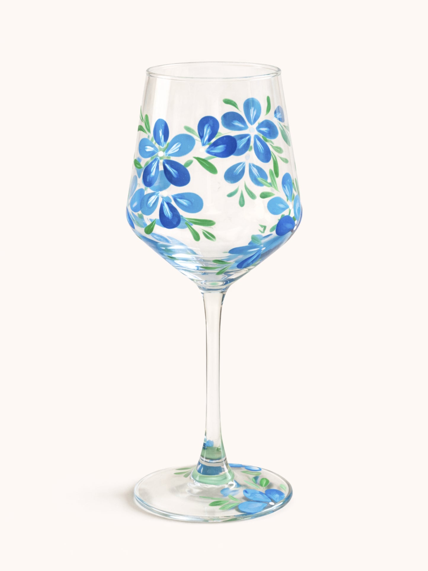 Hand-painted Wine Glass - Charlotte