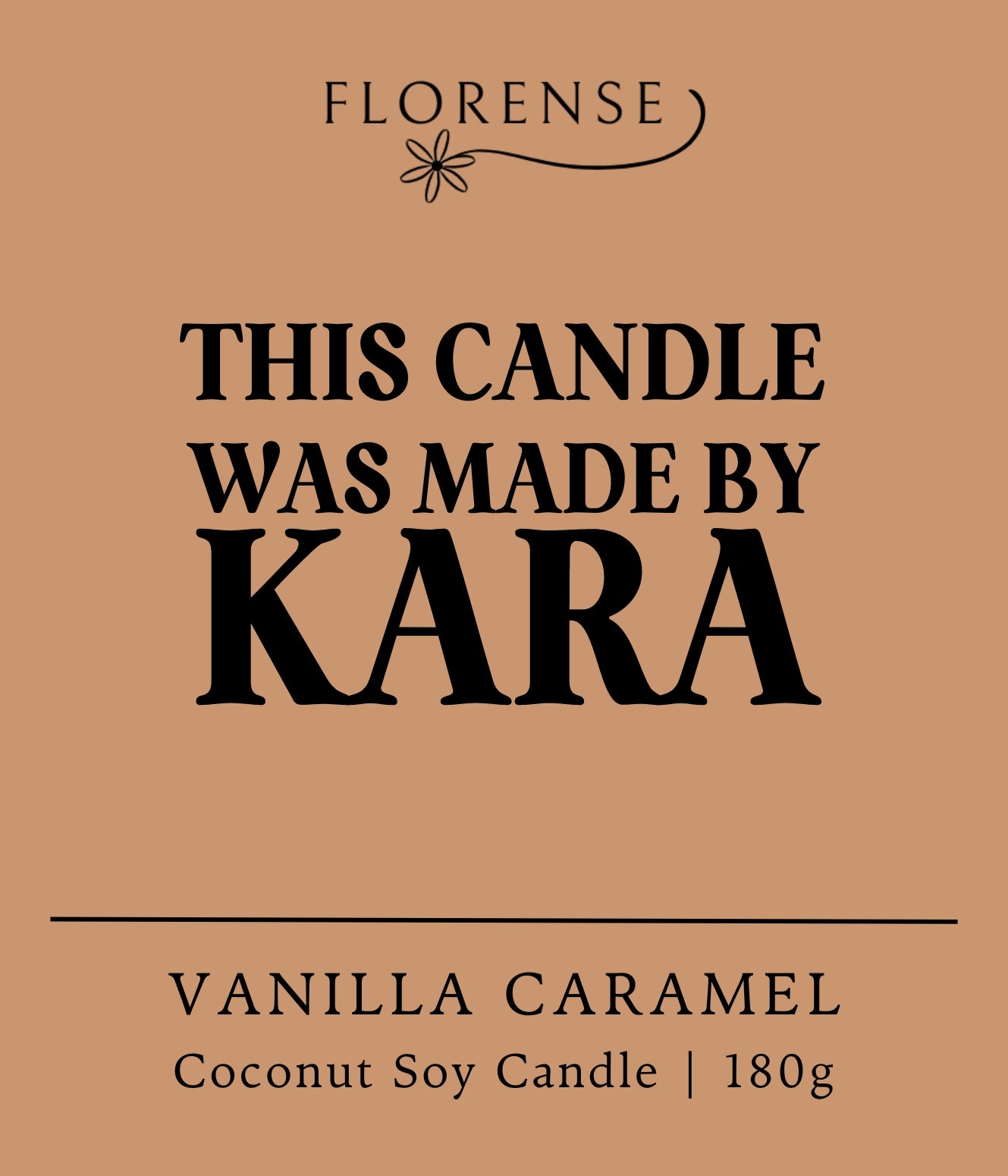 Personalised Candle Labels