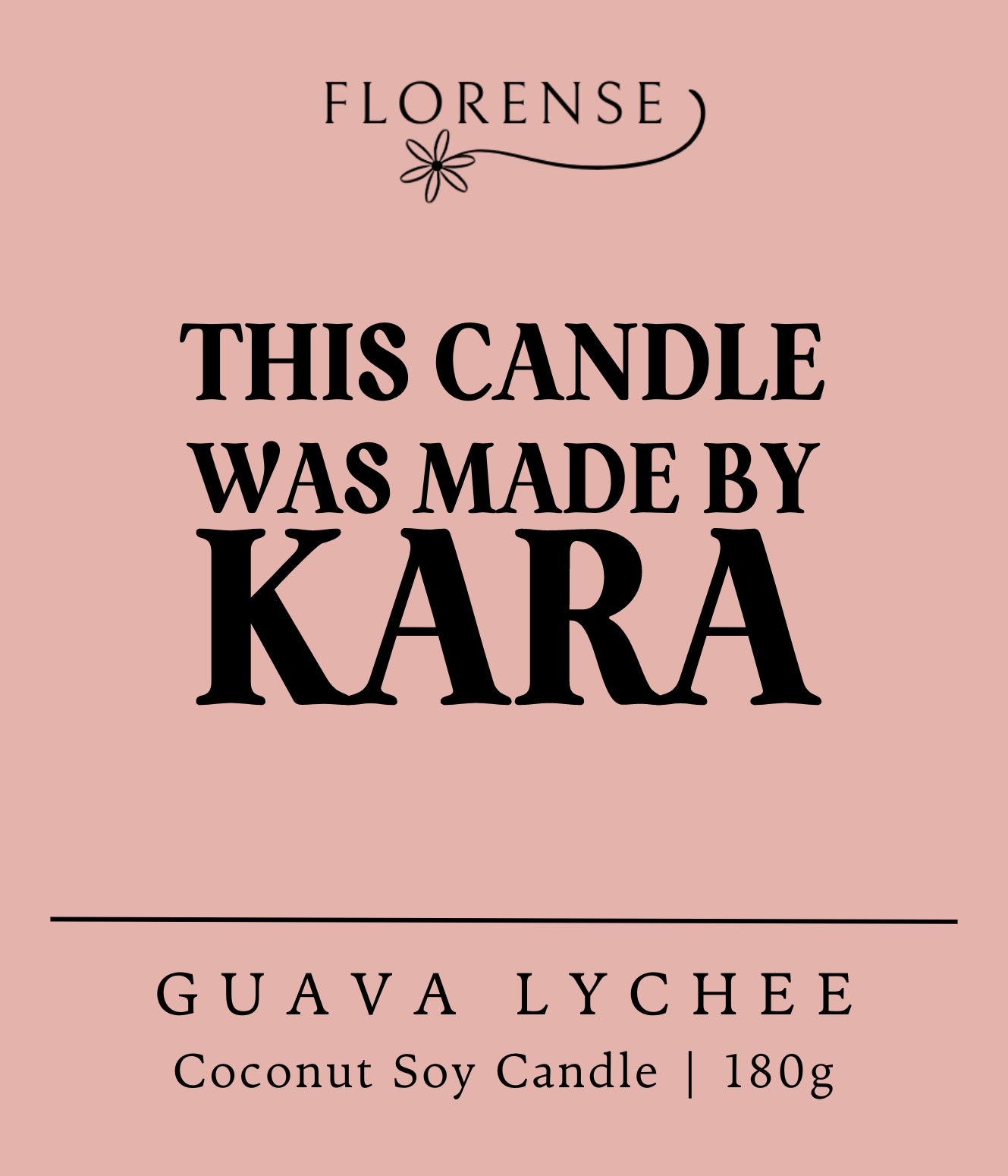 Personalised Candle Labels
