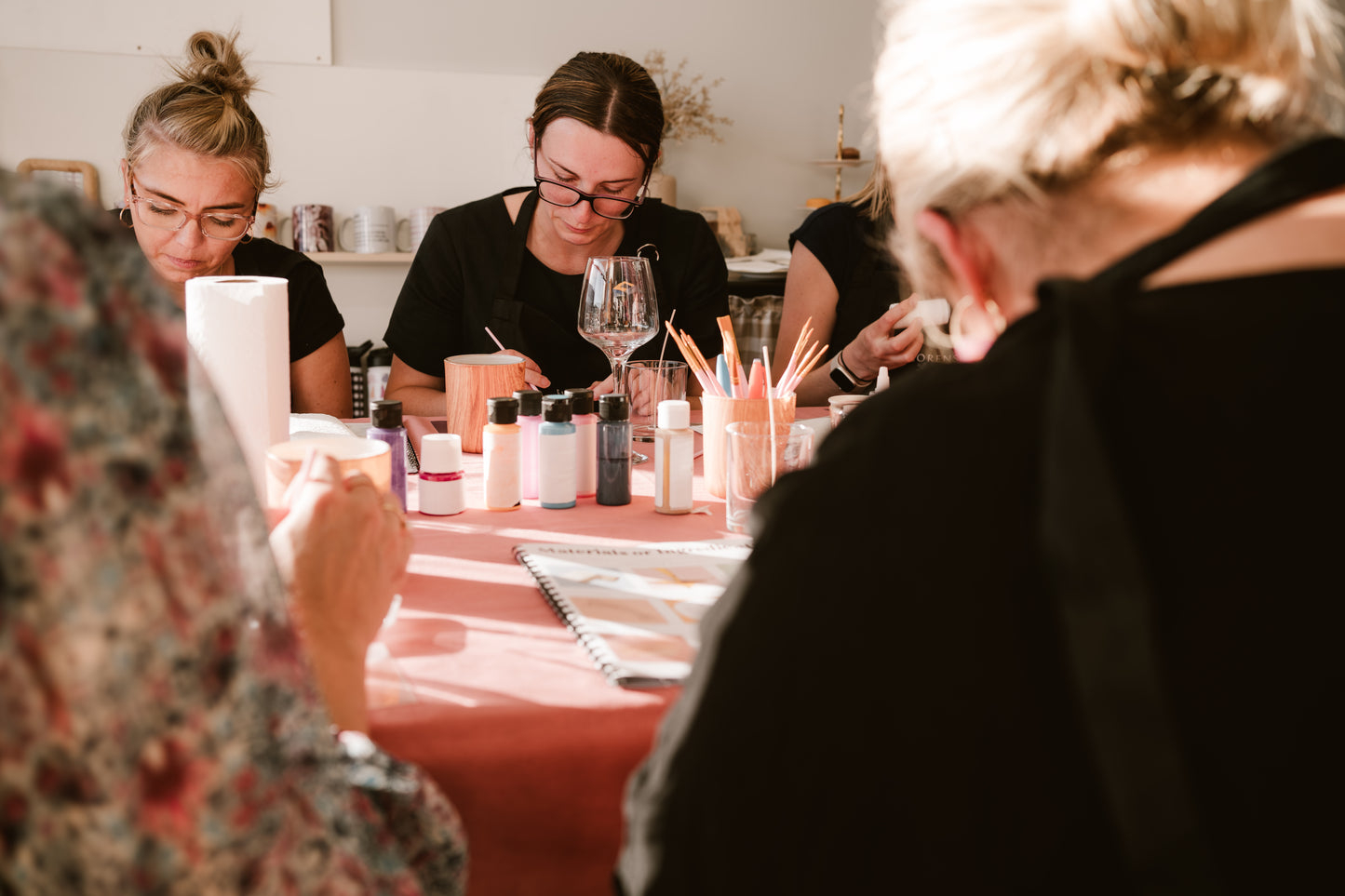 Wine Glass Painting + Candle Making Workshop - Creative Freedom