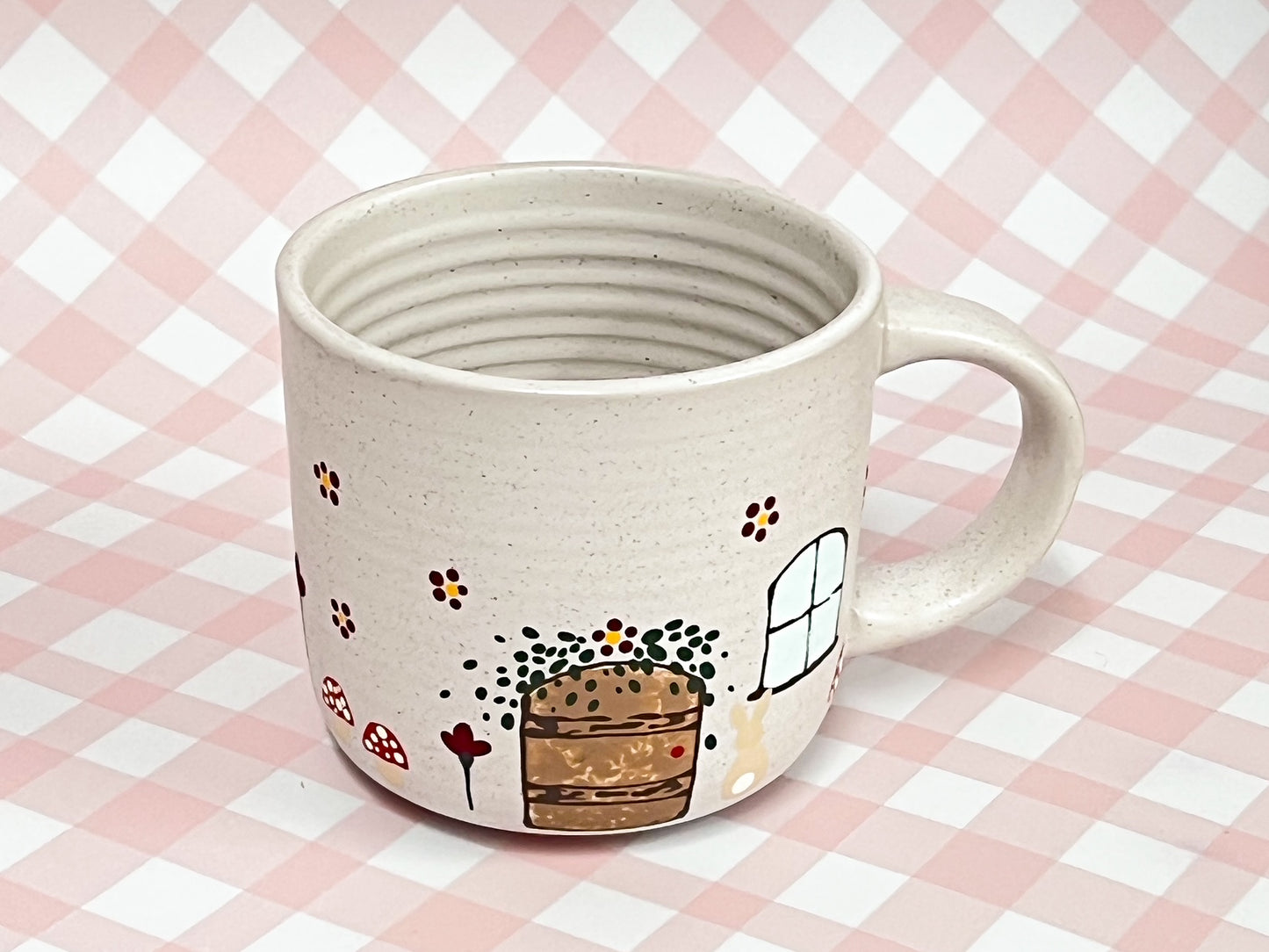 Hand-Painted Stoneware Mug - The Toadstool Den Cottage