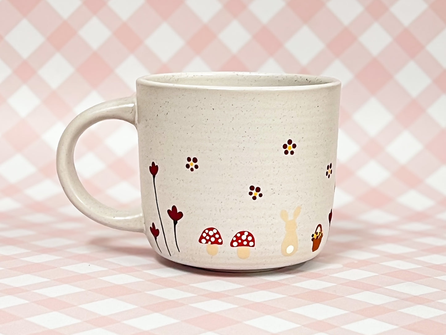 Hand-Painted Stoneware Mug - The Toadstool Den Cottage