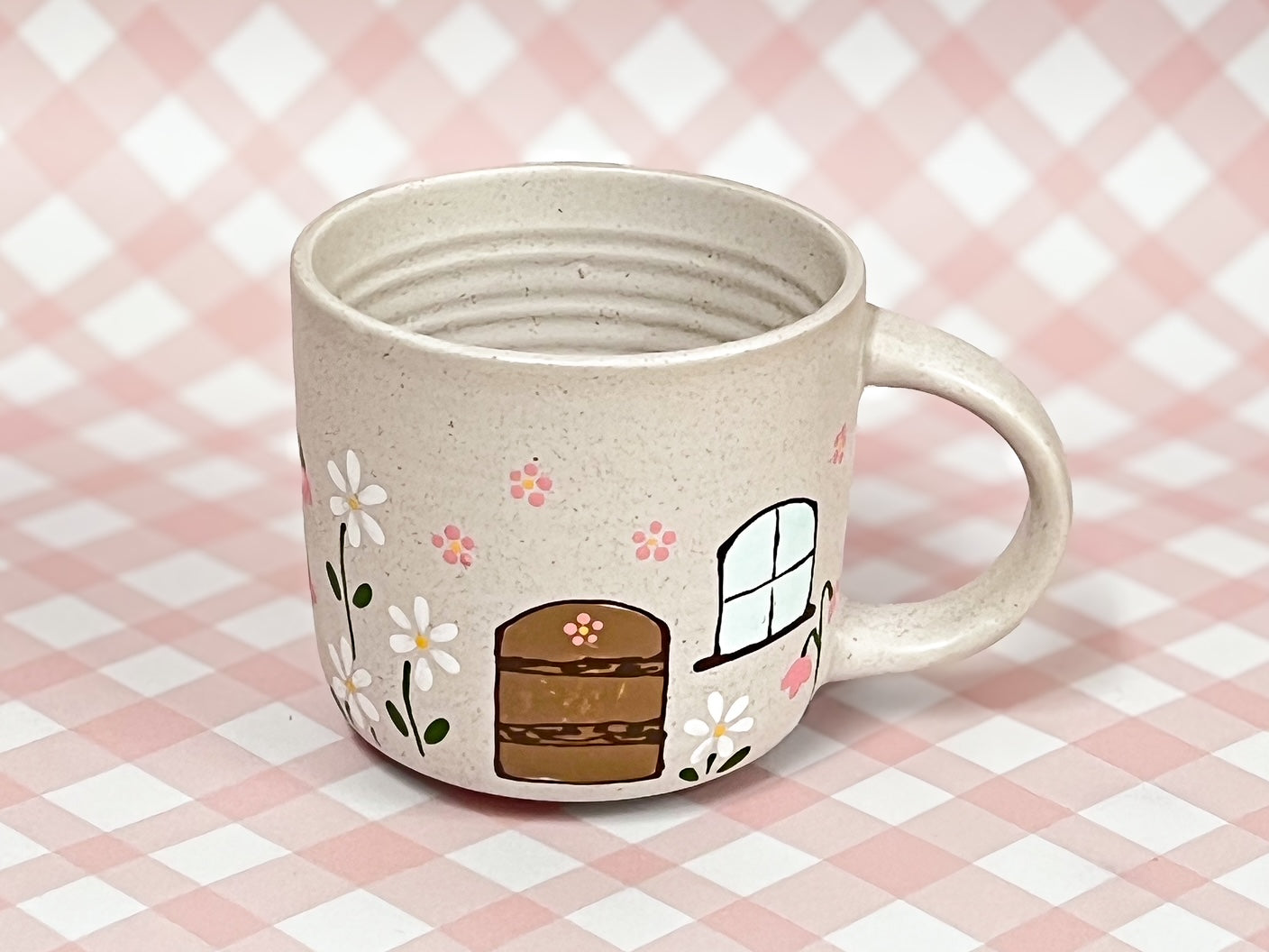 Hand-Painted Stoneware Mug - The Sweet Daisy Cottage
