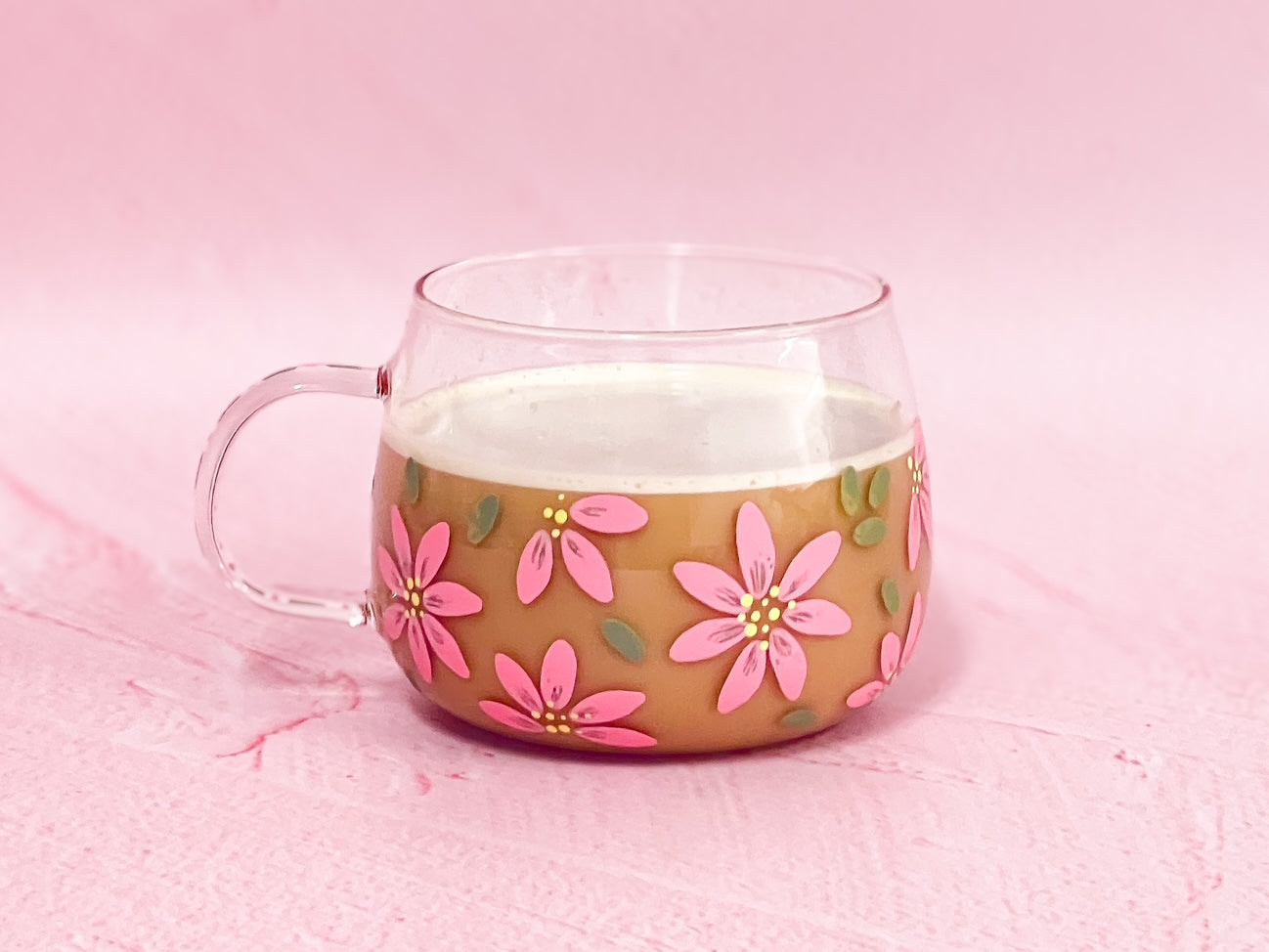 Hand-painted Hug Mug - Blossom Blush | Personalise Me!