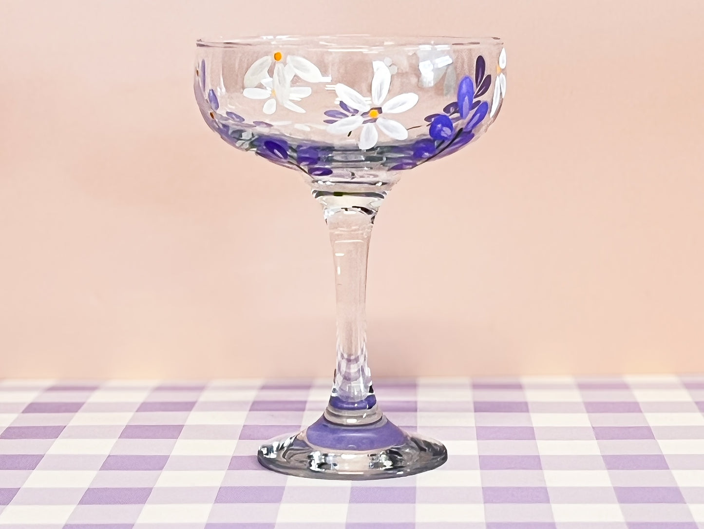Hand-painted Coupe Glass - Lavvie