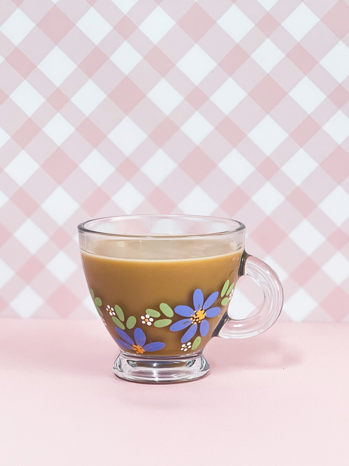 Hand-painted Teacup | Blossom Cornflower Blue