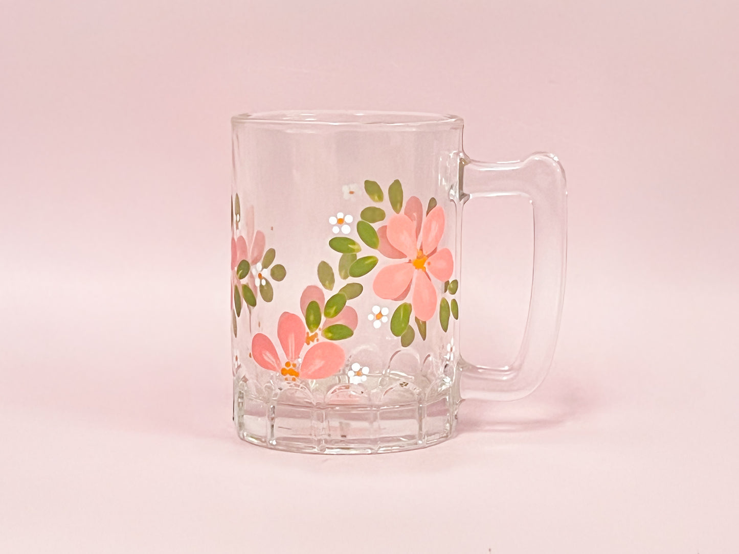 Hand-painted Cold Glass - Blossom Peach (Upcycled Glass) | Personalise Me!