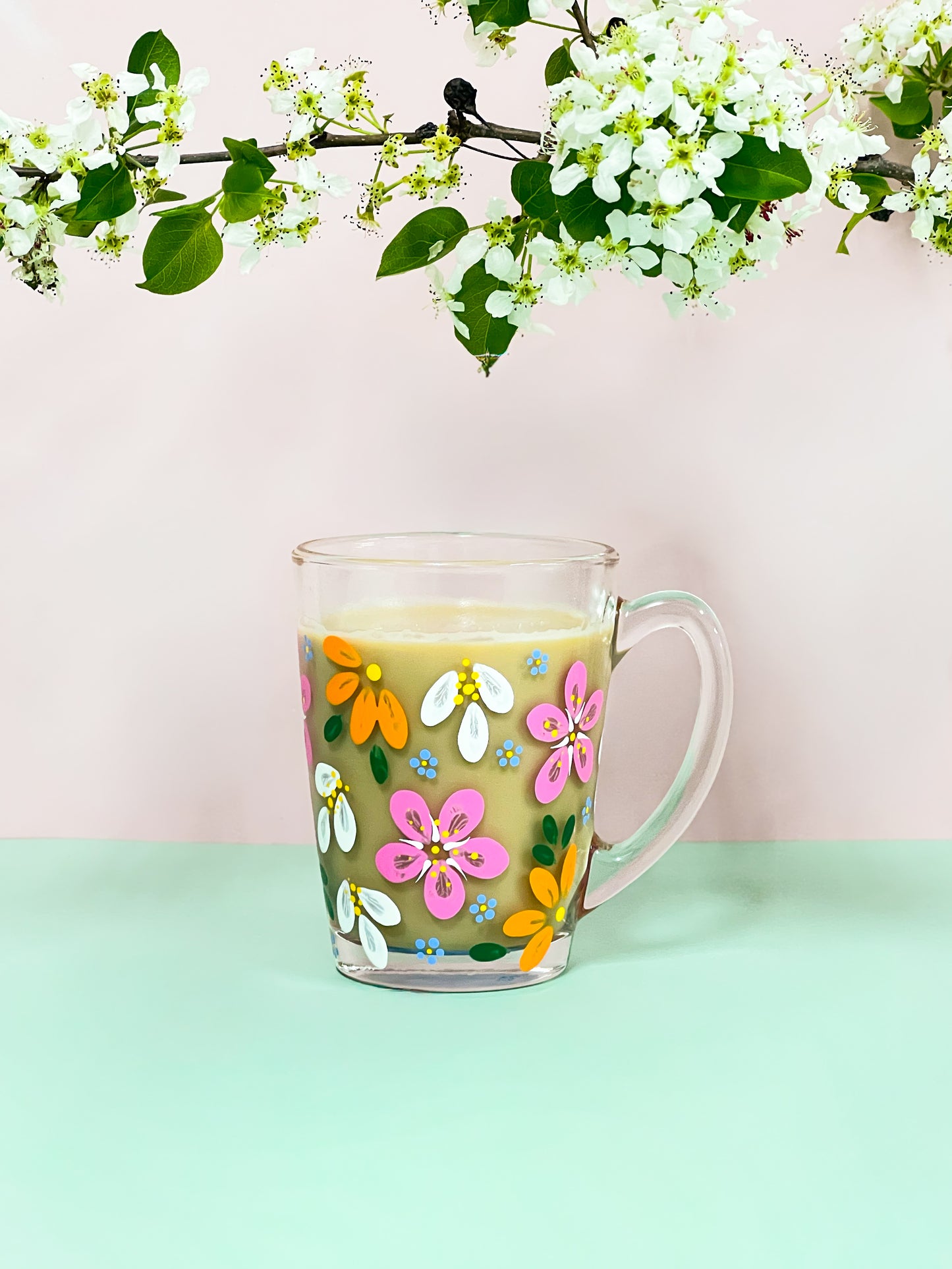 Hand-Painted Coffee Mug - Summertime