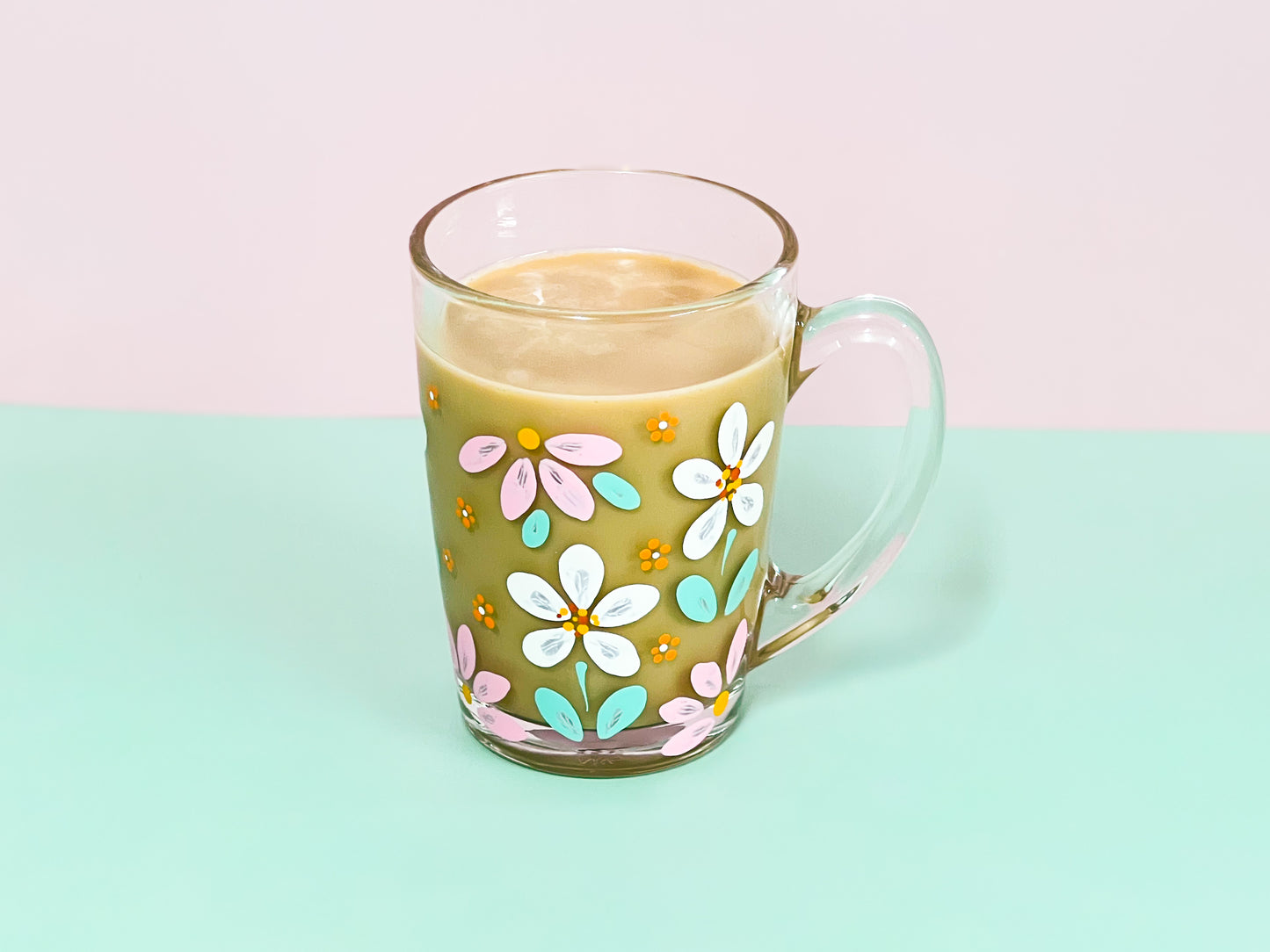 Hand-Painted Coffee Mug - Ariel