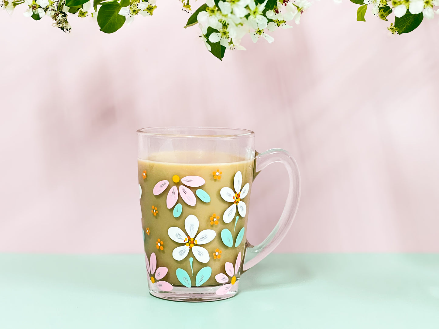 Hand-Painted Coffee Mug - Ariel