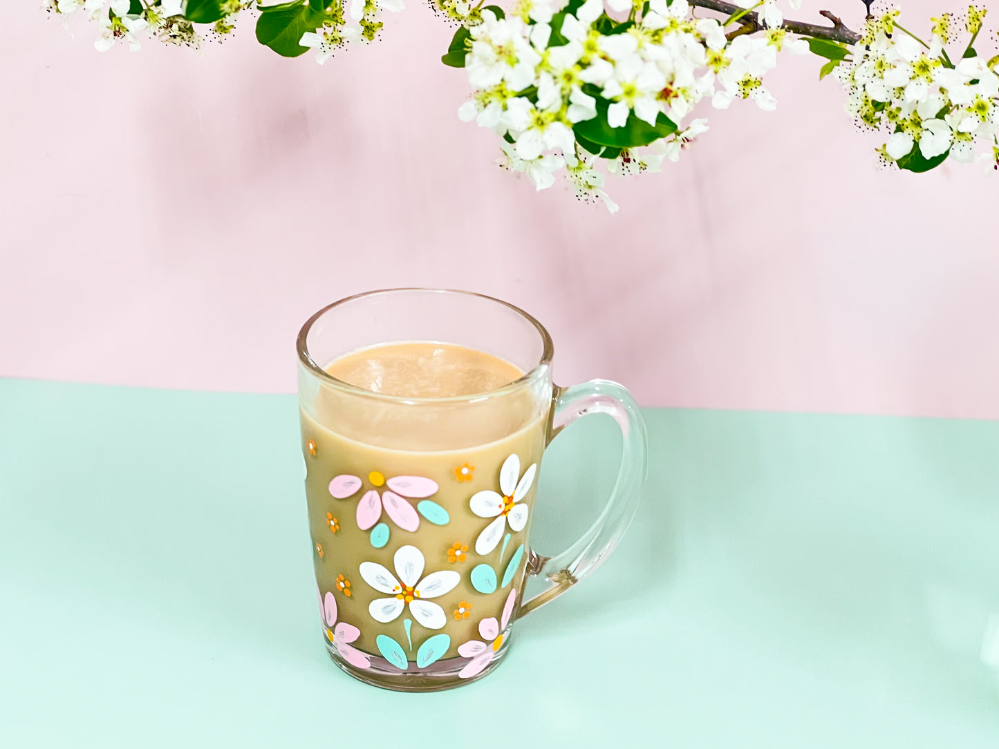 Hand-Painted Coffee Mug - Ariel