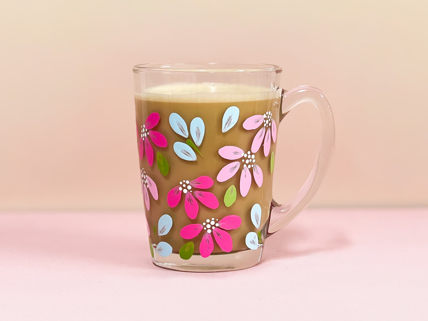 Hand-Painted Coffee Mug - Azure