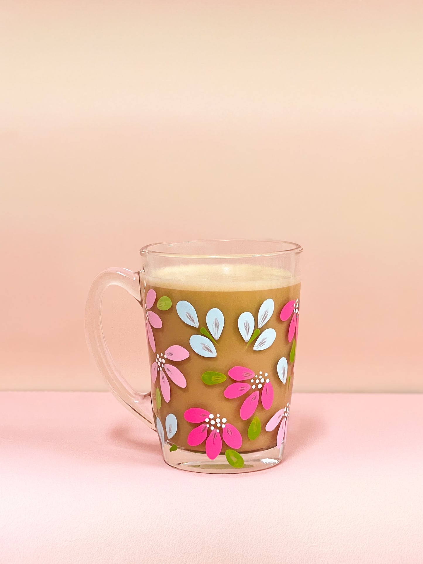 Hand-Painted Coffee Mug - Azure