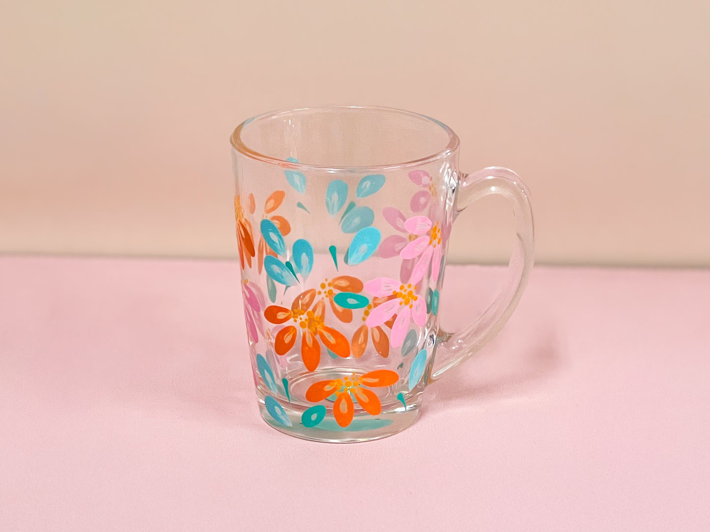 Hand-Painted Coffee Mug - Coralia
